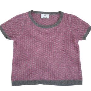 ALLUDE short sleeve cashmere sweater sz S